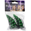 Halloween - Horn Spiralformade Gröna