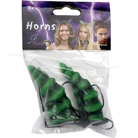 Halloween - Horn Spiralformade Gröna
