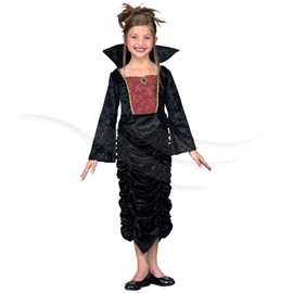 Halloween Kostym - Gothic Vampire Queen Stl 134
