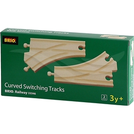 BRIO 33346 Böjda växlar