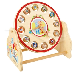 Day&Night Rotating Clock - Röd