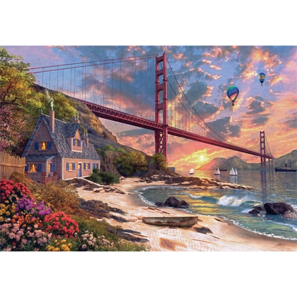 Pussel 1000 Bitar Golden Gate Bridge (Bild 2 av 4)