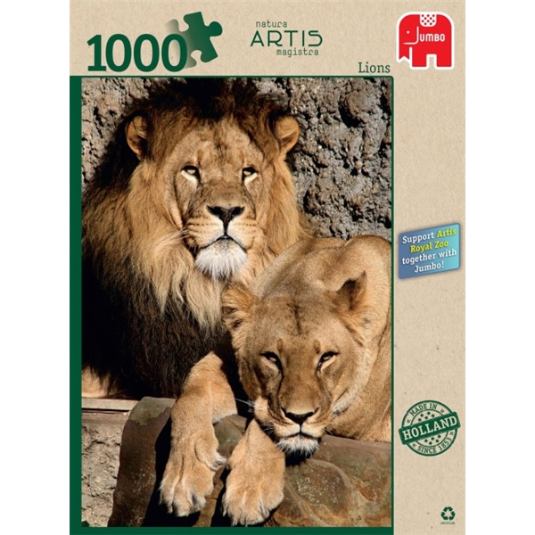 Pussel 1000 Bitar Lions (Bild 1 av 4)