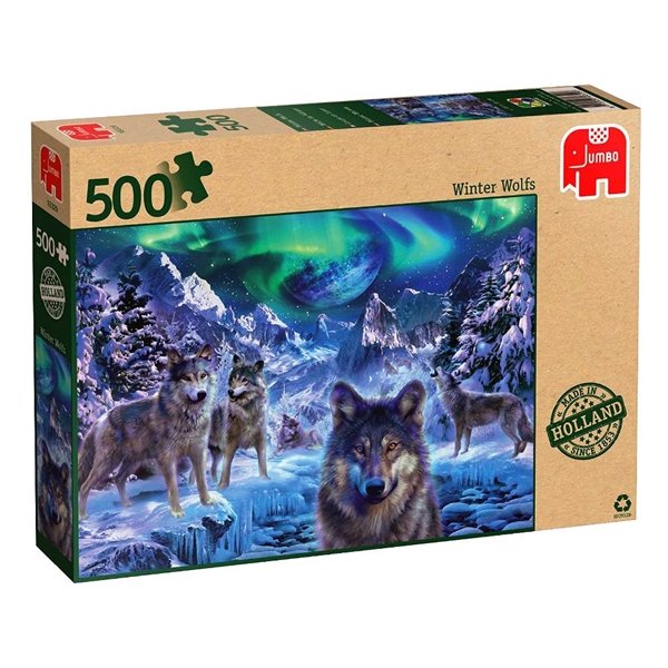 Pussel 500 Bitar Winter Wolfs