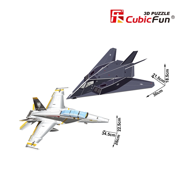 3D Pussel F-117 Nighthawk & F/A- 18 Hornet (Bild 2 av 2)