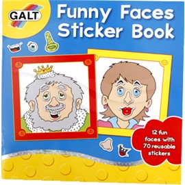 Funny Faces Sticker Book - Pysselböcker - Galt | Shopping4net