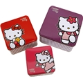 Hello Kitty Fyrkantsburkar 3-pack