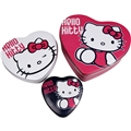 Hello Kitty Hjärtburkar 3-pack