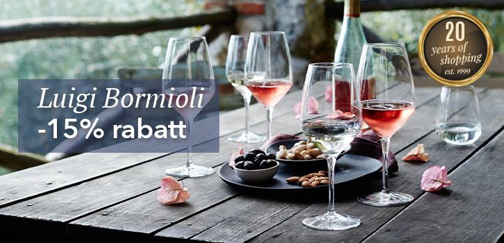Kampanj på alla glas från Luigi Bormioli!