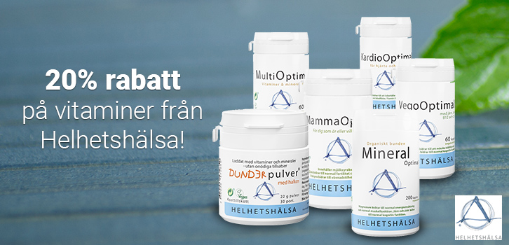 Just nu - 20% rabatt på vitaminer och multiprodukter!