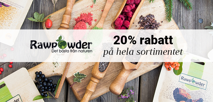 Rawpowder Superfoods - 20% rabatt!