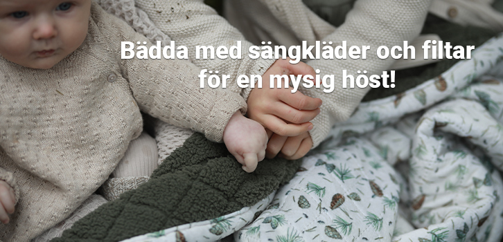 Möt hösten med mjuka bäddtextiler och varma filtar.