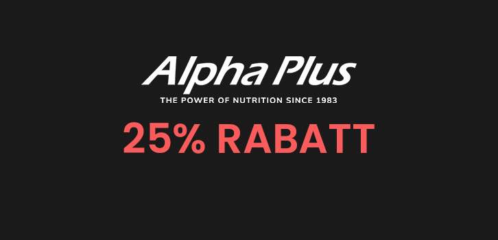 25% rabatt på allt från Alpha Plus!