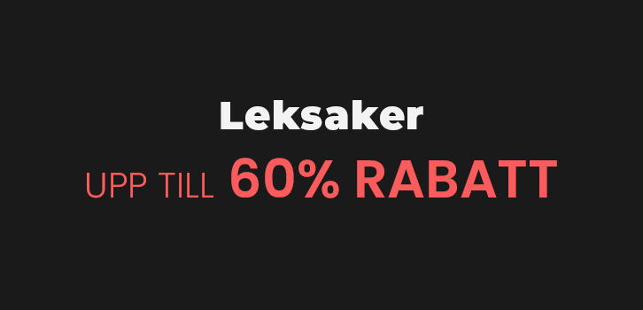 Leksaker - upp till 60% rabatt