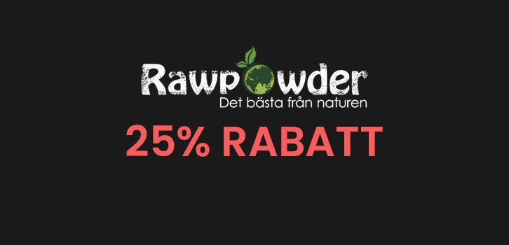 Rawpowder - 25% rabatt!