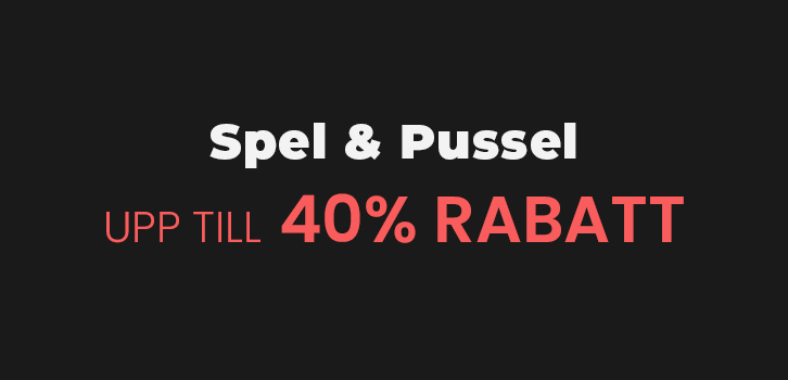 Spel & Pussel - upp till 40% rabatt