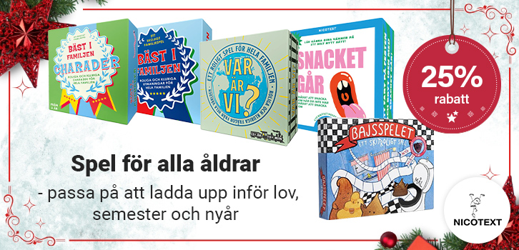 Spela tillsammans - 25% på Nicotext!
