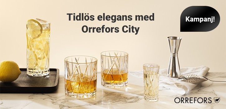 Kampanj på City-serien från Orrefors!