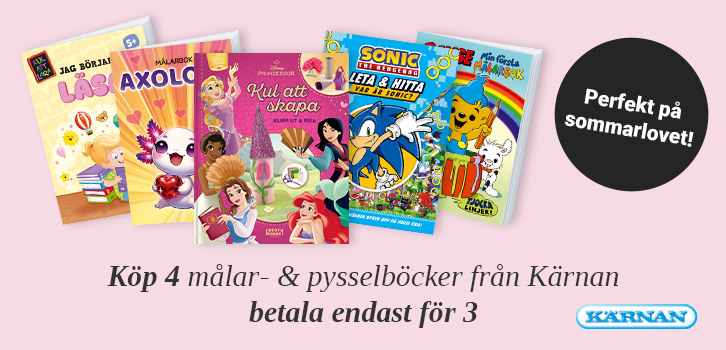 Målar- & Pysselböcker 4 för 3