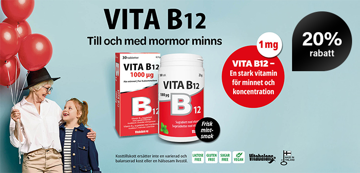 Vita B12 - 20% rabatt!