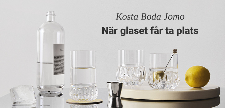 Kampanj på Kosta Boda Jomo glas!
