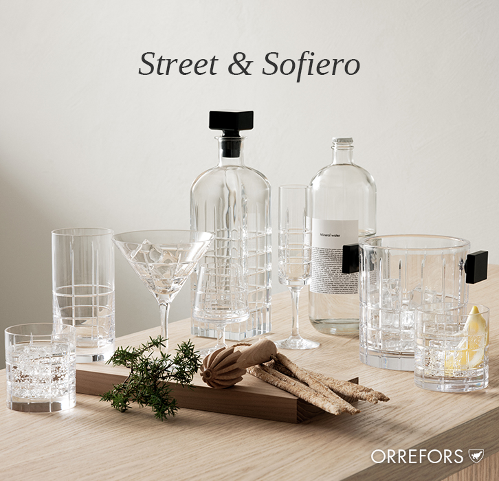 Street- & Sofiero-serien från Orrefors!