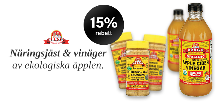 BRAGG - vinäger av ekologiska äpplen!
