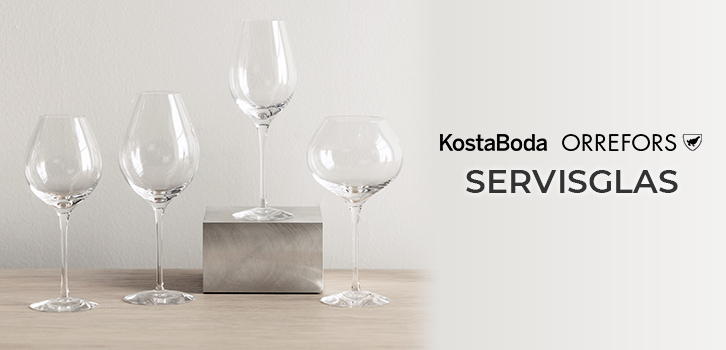 Servisglas från Kosta Boda & Orrefors!