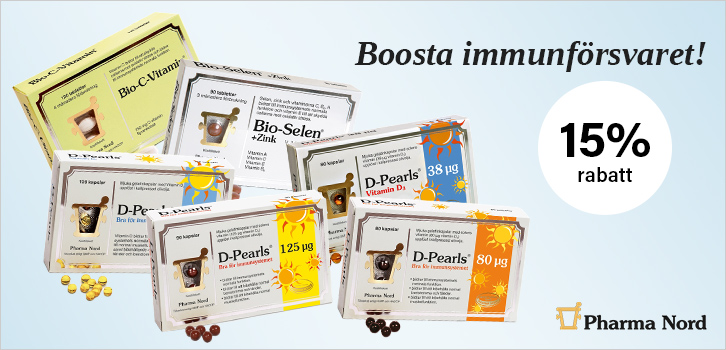 15% rabatt på utvalda produkter från Pharma Nord