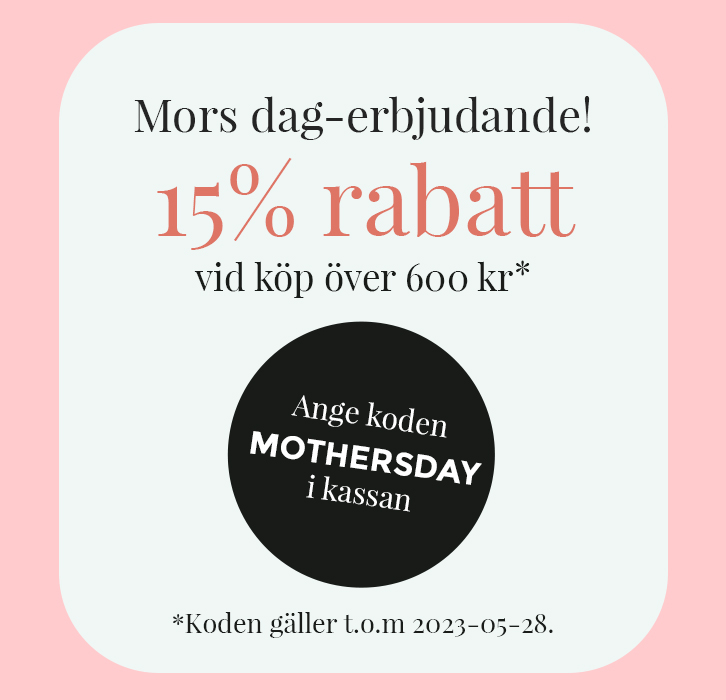 Mors dag-erbjudande - få 15% rabatt