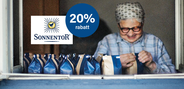 Sonnentor - 20% rabatt!