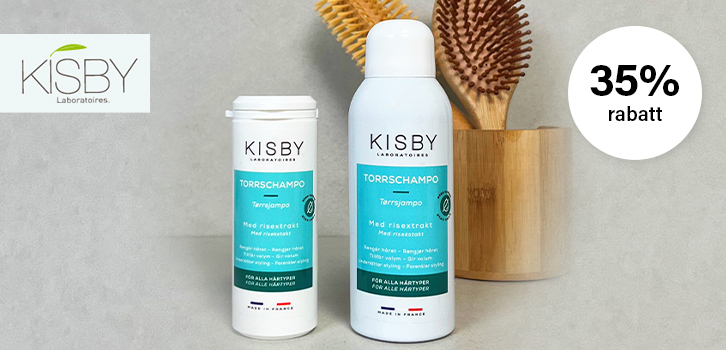 Kisby Torrschampo - 35% rabatt