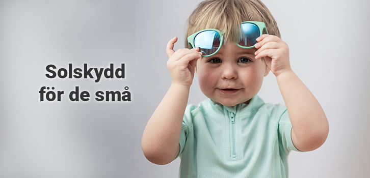 Skydda barnen mot solens strålar!