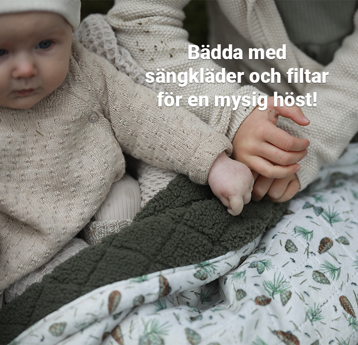 Möt hösten med mjuka bäddtextiler och varma filtar.