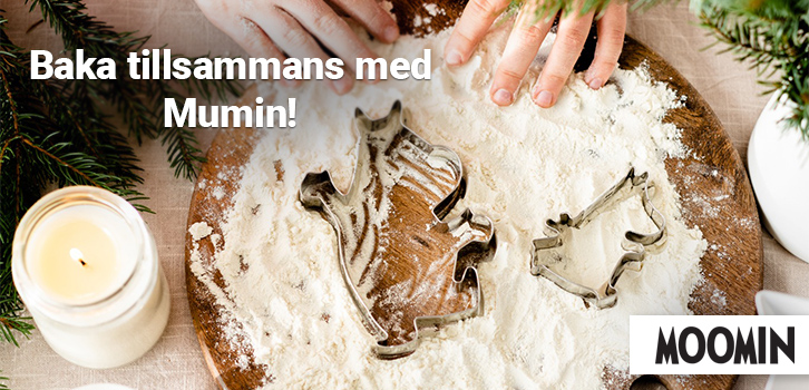 Låt barnen uppleva glädjen i att baka tillsammans med Mumin!