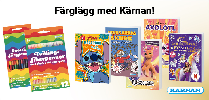 Färger, målar- och pysselböcker!