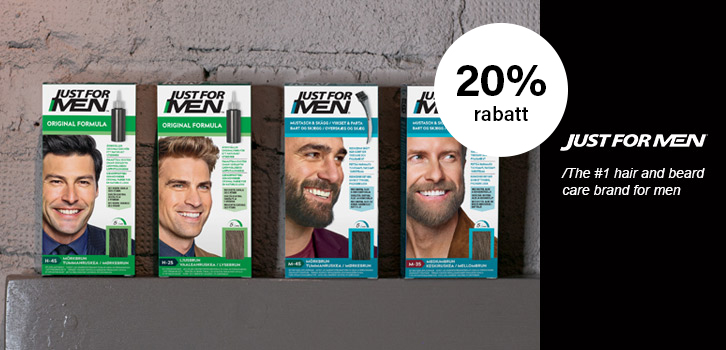 Just for Men - 20% rabatt