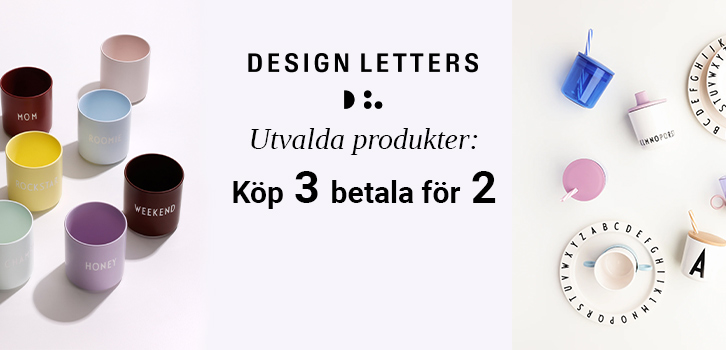 3 för 2 på utvalda produkter från Design Letters!