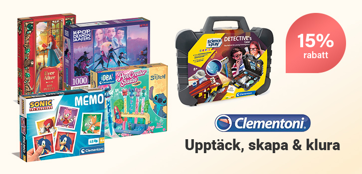15% på Clementoni – Lek & lär!