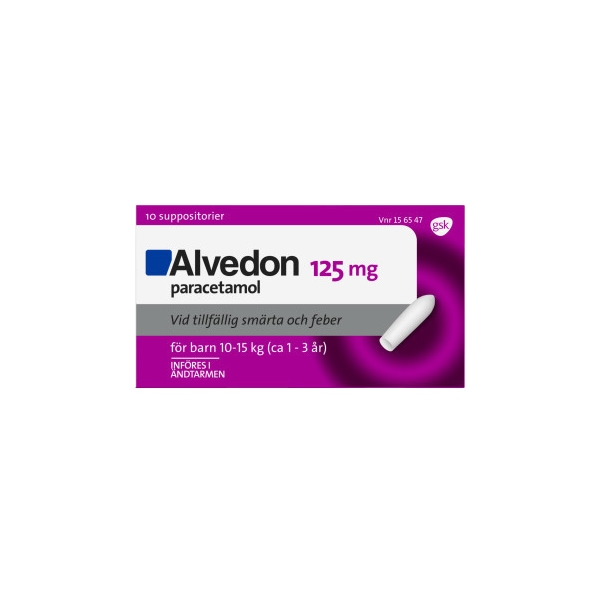 Alvedon - suppositorium 125mg (Läkemedel)