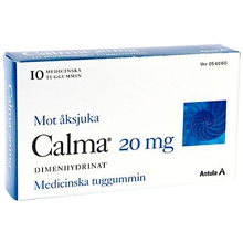 10 st/paket - Calma tuggummi (Läkemedel)