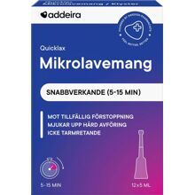 12 st/paket - Addeira Quicklax Mikrolavemang