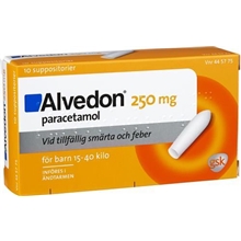 Alvedon suppositorium 250 mg (Läkemedel)