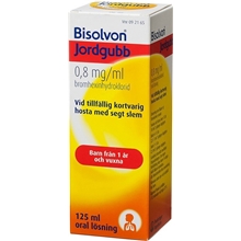 125 ml - Bisolvon Jordgubb oral lösn 0,8 mg/ml (Läkemedel)