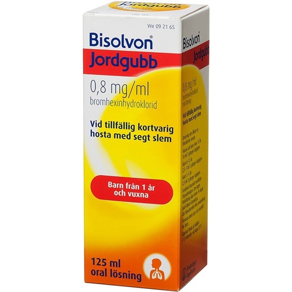 Bisolvon Jordgubb oral lösn 0,8 mg/ml (Läkemedel)