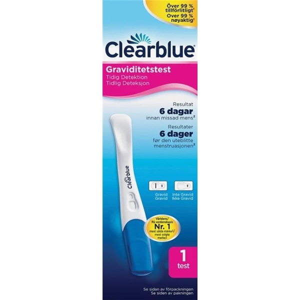 Clearblue Early Detection Graviditetstest (Bild 1 av 2)