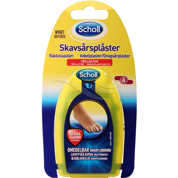 Clear Gel Skavsårsplåster tår 6st