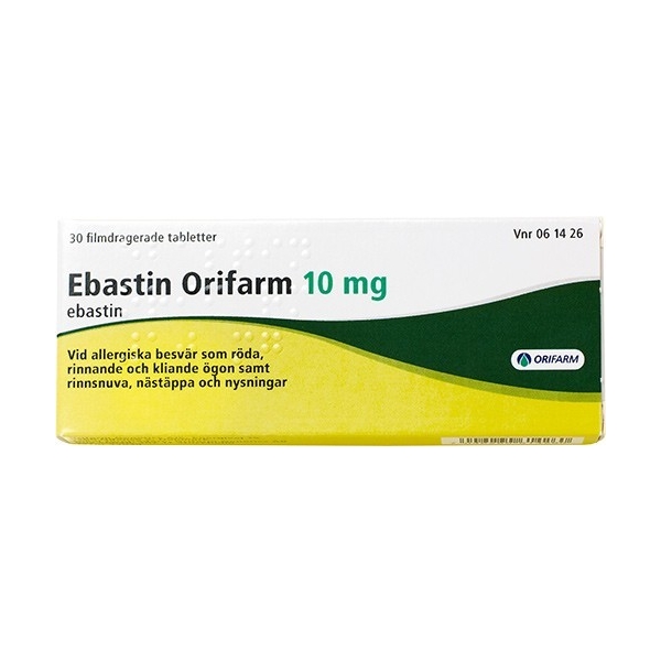 Ebastin Orifarm 10 mg 30 st (Läkemedel)