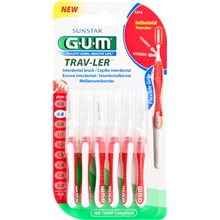 6 st/paket - GUM Travler Mellanrumsborste 0,8mm 6st/paket