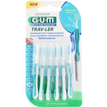 1 pack - GUM Travler Mellanrumsborste 1,6mm 6st/paket